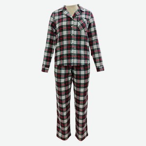 Пижама женская новогодняя бело-красная