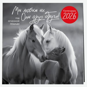 Календарь настенный «Эксмо» Год огненной лошади на 2026 год, 300х300 мм