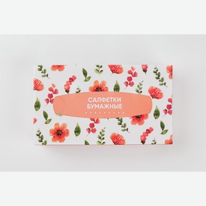 Салфетки бумажные в коробке, 100 шт 153 г