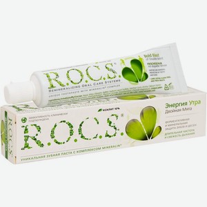 Зубная паста R.O.C.S. Энергия утра двойная мята 74г, 74 г
