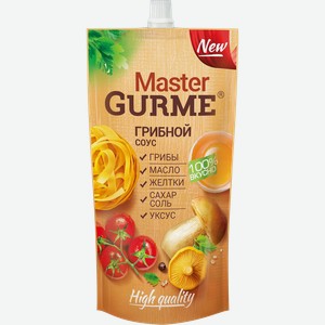 Соус майонезный MASTER GURME Грибной 35%, 200мл