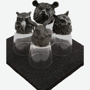 Набор стопок HOMECLUB Охота, 50мл, Арт. NC-23, 4шт