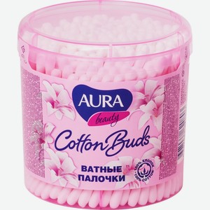 Палочки ватные AURA стакан, Россия, 200 шт