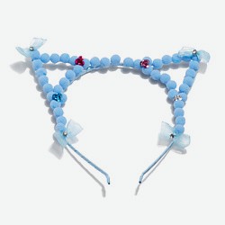 Ободок  Черная кошка, белый кот 