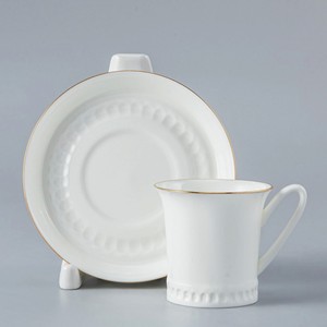 ИМПЕРАТОРСКИЙ ФАРФОРОВЫЙ ЗАВОД Чашка с блюдцем для эспрессо  Золотая отводка , 1 шт.