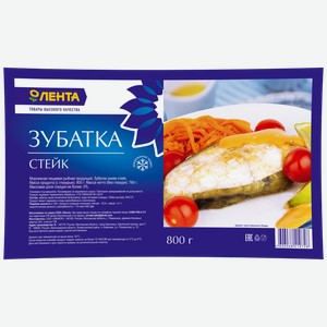 Зубатка замороженная лента стейк, 800г