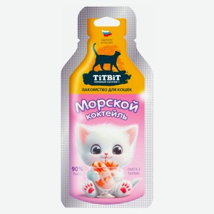 Лакомство для кошек TiTBiT Морской коктейль, 15 г