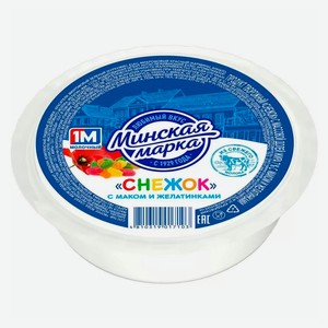 Продукт творожный «Минская марка» Снежок с маком и желатинками охлажденный 7% БЗМЖ Беларусь, 400 г