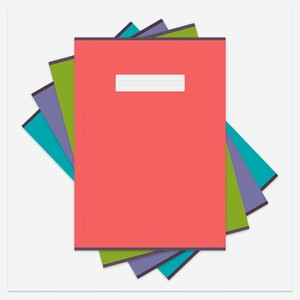 Тетрадь общая ErichKrause Unicolor B5 в клетку 60 л, 1 шт в ассортименте