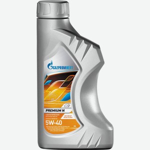 Масло моторное GAZPROMNEFT Premium N 5W-40 API SN/CF, Россия, 1 л