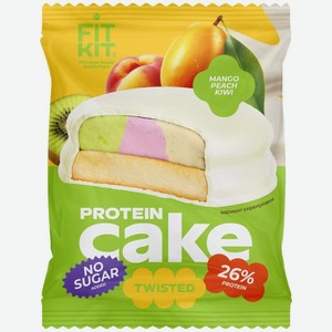 Печенье Fit Kit со вкусом Манго-персик-киви протеиновое глазированное без сахара 50г, 50 г