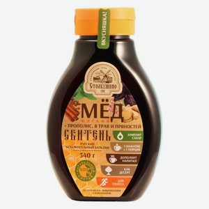 Мед Столбушино Сбитень натуральный прополис-травы-пряности 340г, 340 г