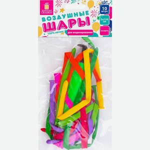 Шары воздушные ЗОЛОТАЯ СКАЗКА д/моделирования, 2х60, 5х150см, с насосом, в ассорт. 105009, Китай, 10 шт
