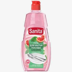 SANITA Гель д/мытья посуды универс Грейпфрут+мята 450г:20