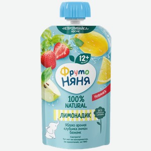 Напиток ФРУТОНЯНЯ рябина-клубника-лимон-базилик, 130мл