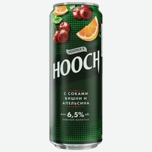 Пивной напиток Hooper s Hooch с соками вишни и апельсина 0,45 л ж/б