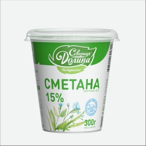 Сметана СЕВЕРНАЯ ДОЛИНА 15% 300гр