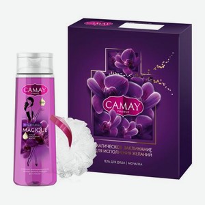 Подарочный набор для душа Magique Camay Гель 250мл + Мочалка в ассортименте