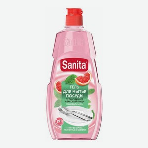 Гель Sanita грейпфрут-мята для мытья посуды 450 мл