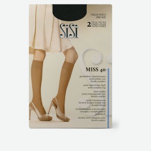 Гольфы женские SiSi Miss 40 den черные р. универсальный, 2 пары