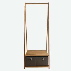 Стеллаж с ящиками коричневый, 60X43,5X160 см