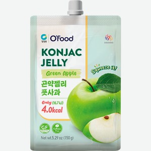 Желе из конняку DAESANG со вкусом зеленого яблока, 150г