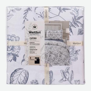 Комплект постельного белья 2сп сатин Wellfort Нежность