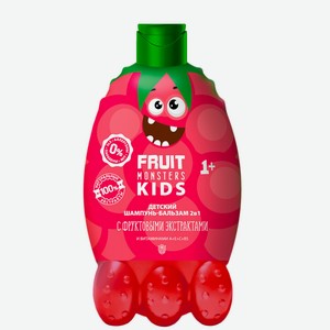 Шампунь-бальзам 2в1 детский Малина серии Фрутомонстры (Mega