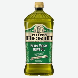 Масло оливковое Filippo Berio Extra Virgin нерафинированное Италия, 2 л