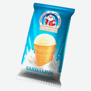 Мороженое От Деда Мороза ванильное в стаканчике, 70 г
