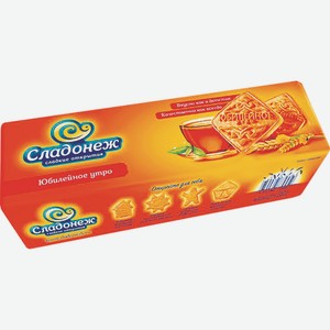 Печенье Сахарное Юбилейное Утро 250г Сладонеж