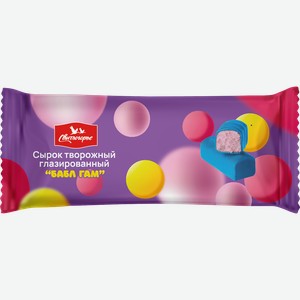 Сырок творожный глазированный СВИТЛОГОРЬЕ Бабл Гам 16%, без змж, 40г