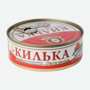 Килька черноморская неразрезанная в томатном cоусе 240г