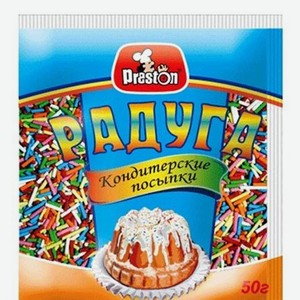 Посыпка радуга-вермишель Preston 50г