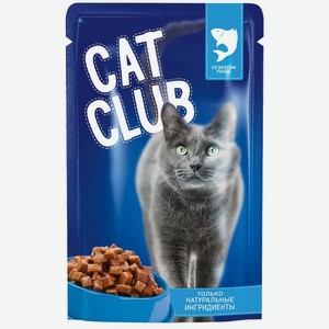 Корм для кошек с рыбой в соусе Cat Club 85г
