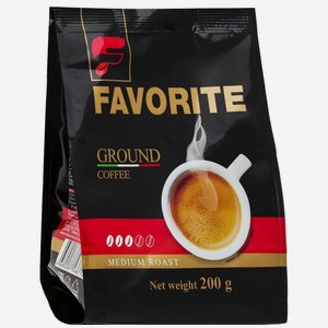 Кофе молотый натуральный Favorite 200г