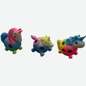 Лошадка радужная антистресс 9*8*8см 70г