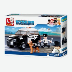 Конструктор Sluban Полиция и собака 78 деталей M38-B0639