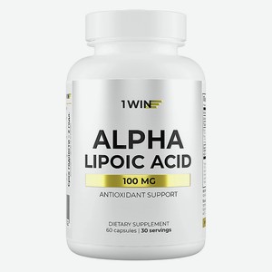 1WIN Альфа липоевая кислота Alpha Lipoic Acid, 60 капсул