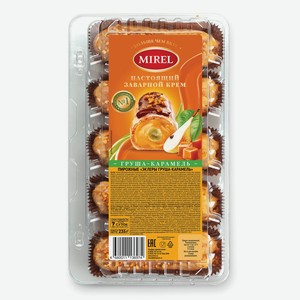 Пирожные Эклеры груша-карамель 235г Mirel