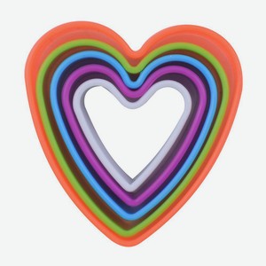 Набор кулинарных форм  Сердце  5шт. Размер 5~9см