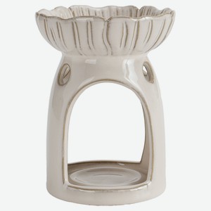 Аромалампа Actuel белая керамическая, 10,2x10,2x13,5 см