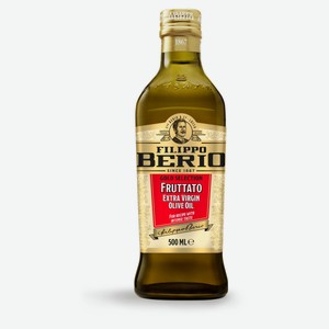 Масло оливковое Filippo Berio Extra Virgin Fruttato нерафинированное Италия, 500 мл