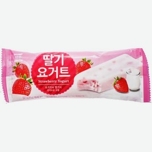 Десерт Seoju клубнично-йогуртовый замороженный 3% 75г, 75 г