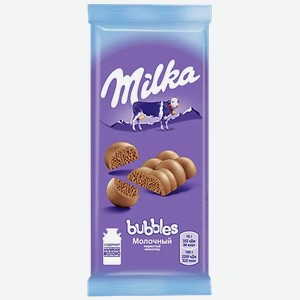 Молочный шоколад «Milka Bubbles» Пористый, 72 г