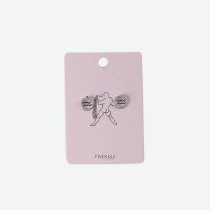 TWINKLE ZODIAC COLLECTION Серьги  Водолей , 1 шт.