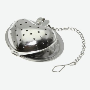 Ситечко для чая  Сердце  с подставкой. Размер 5,5х4,5 см.