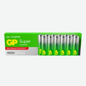 Батарейка GP AA Super Alkaline G-Tech 12шт.