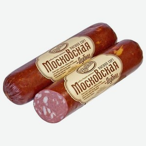 Колбаса Дубки Московская варено-копченая 300г