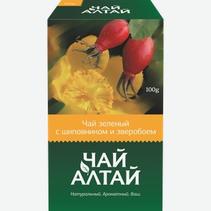 Чай зеленый ЧАЙ АЛТАЙ с шиповником и зверобоем, 100г